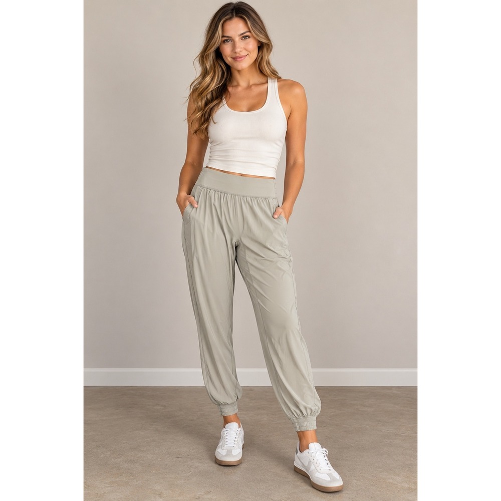 Lululemon Sun Setter Jogger Womens 8 Iron Gray Excellent Lightweight Pockets